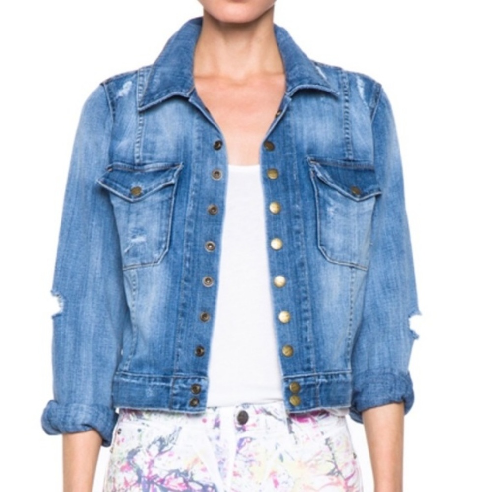 Currently/Elliott The Snap Jacket Shredded